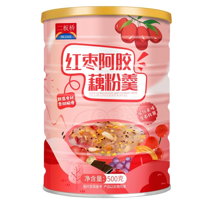 二板橋紅棗阿膠藕粉羹速溶即食免煮代餐